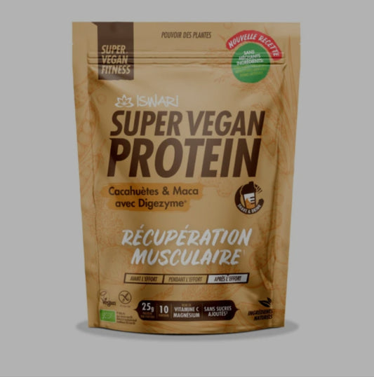 Iswari, BIO Super Vegan Protein, Maca & Peanut, Gluten Free, 400g