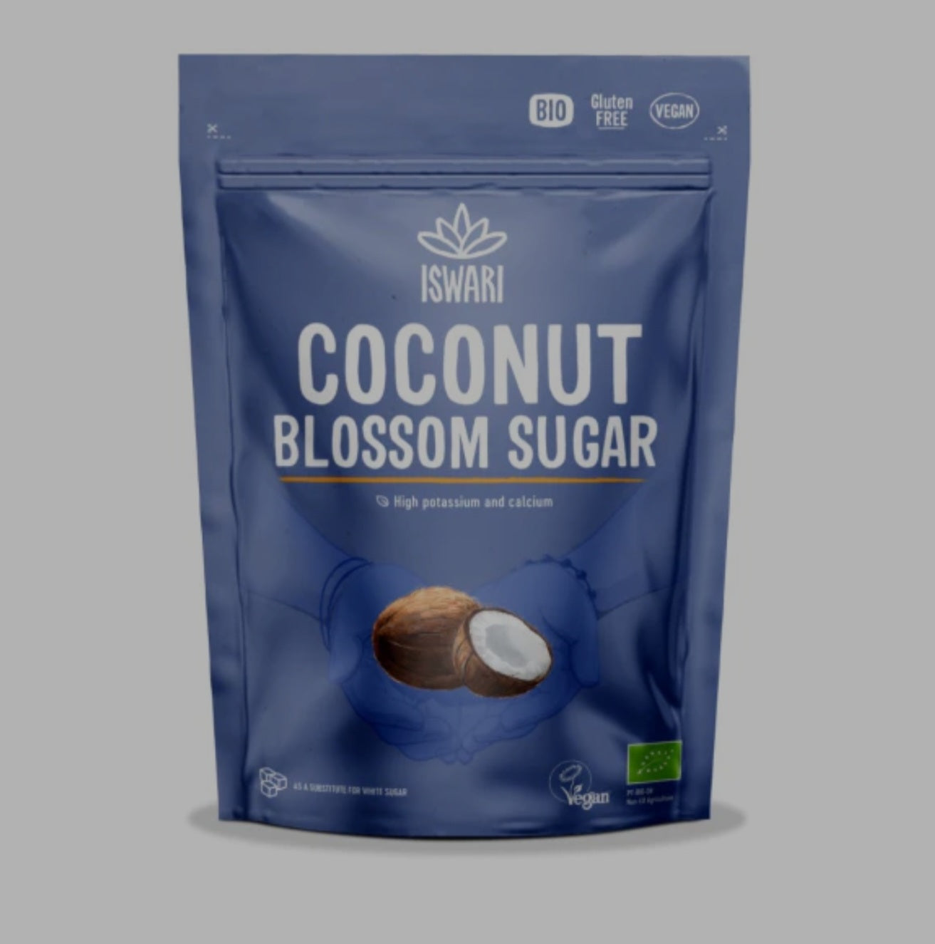 Iswari, BIO Coconut Blossom Sugar, Gluten Free, 250g