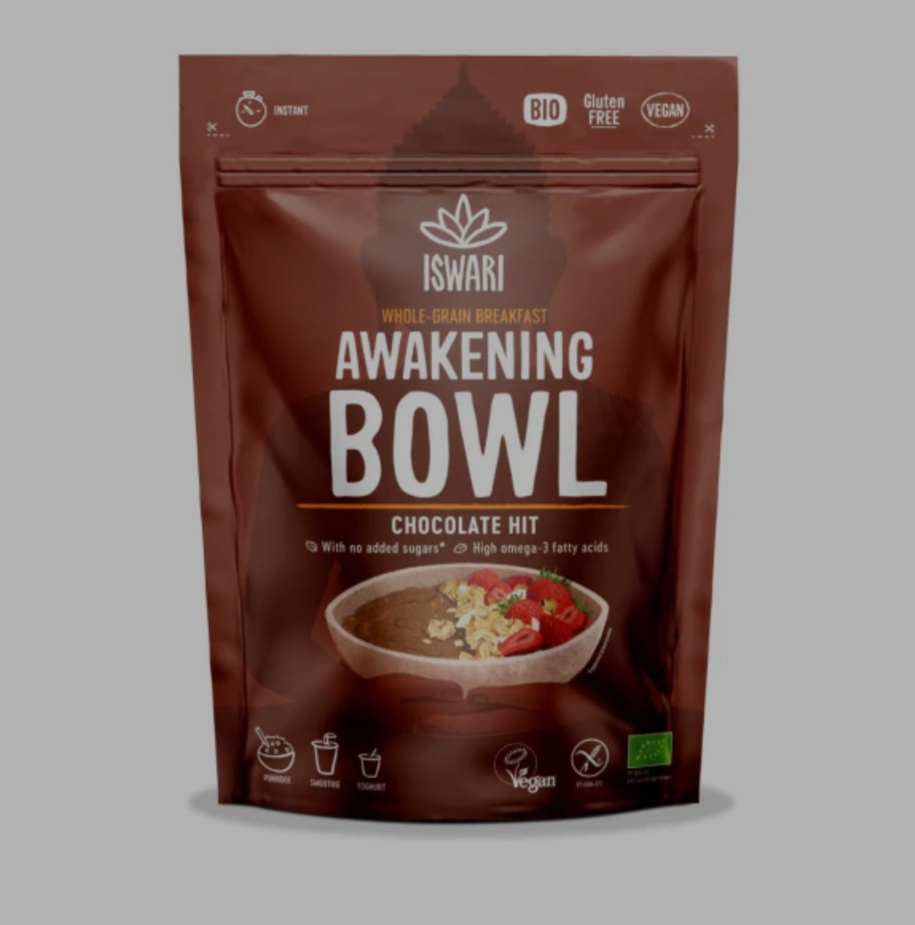 Iswari, BIO Awakening Bowl, Chocolate Hit, Gluten Free, 360g