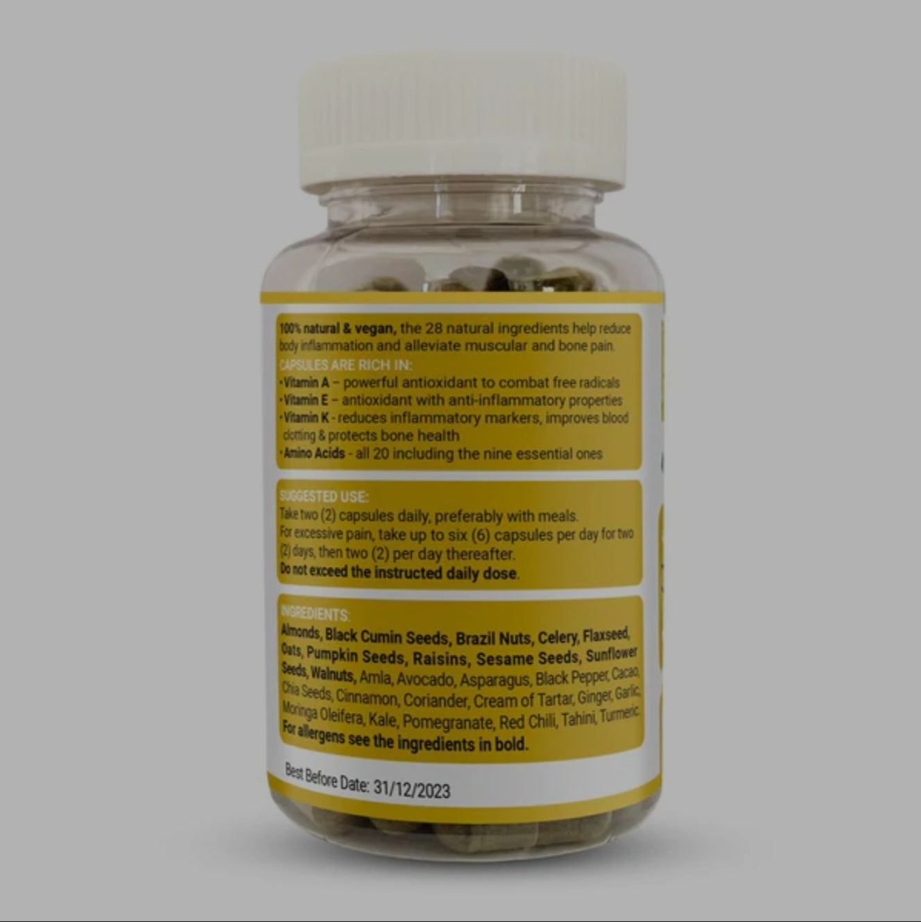 Anti-Inflammatory Formula 1000mg 60 cupsules - Strength