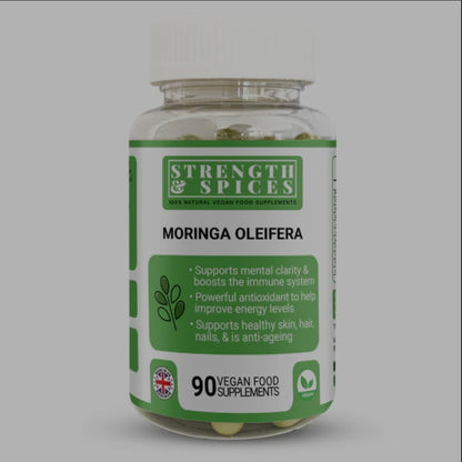 Moringa Oleifera 700mg 90 capsules- Strength & Spices