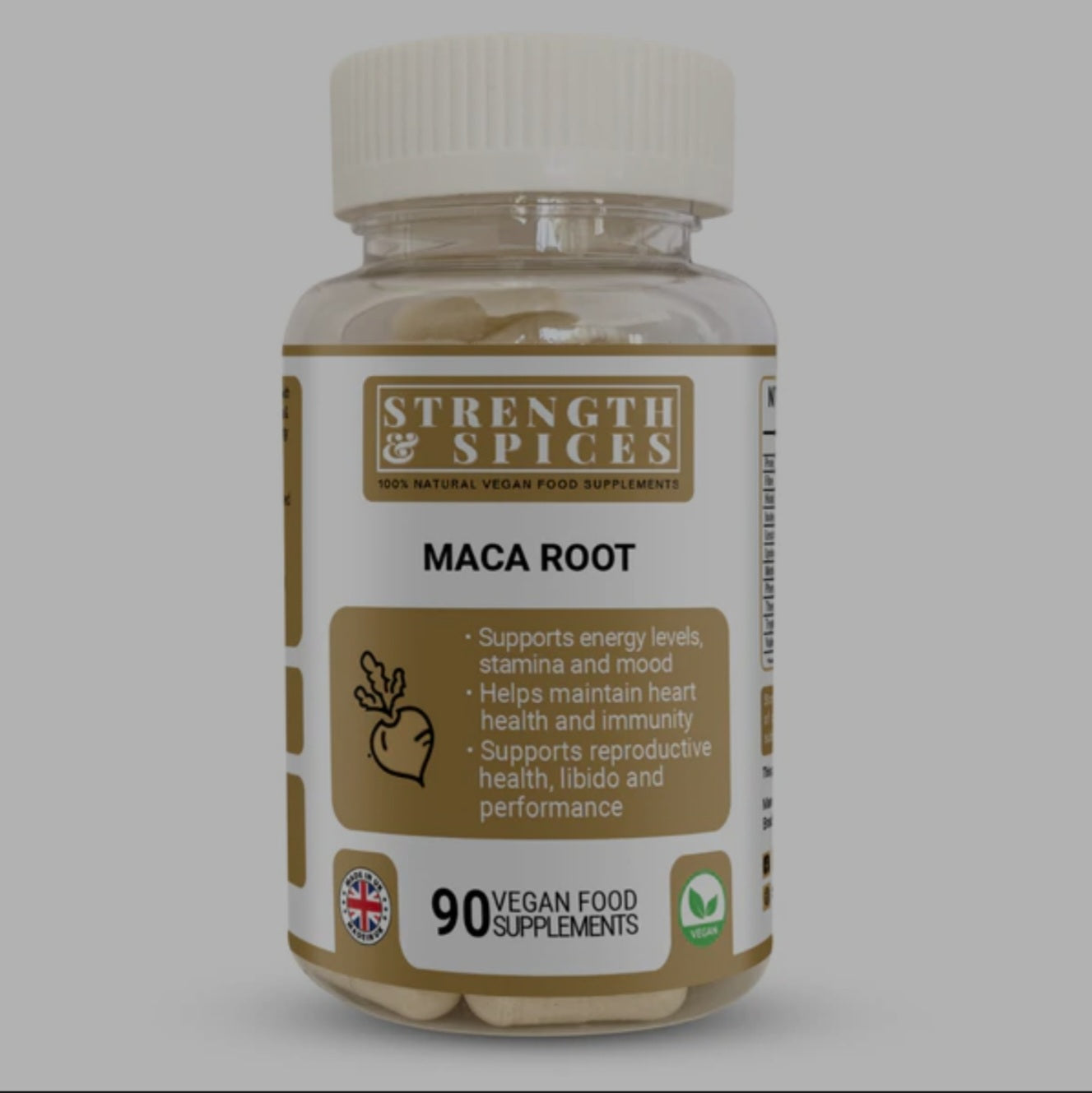 Maca Root 700mg 90 cupsules - Strength & Spices