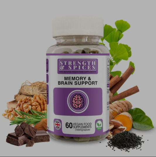 Memory Booster 1000mg 60 capsules - Strength & Spices