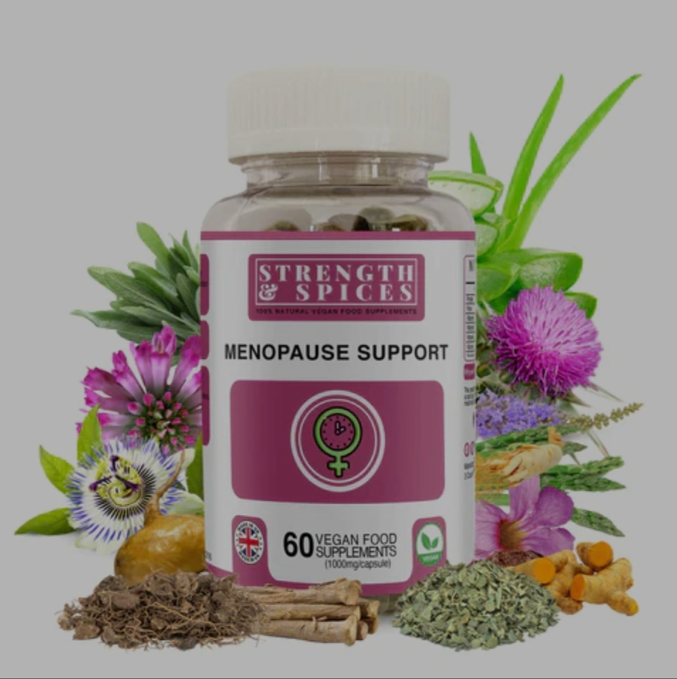 Menopause Support 60 capsules- Strength & Spices